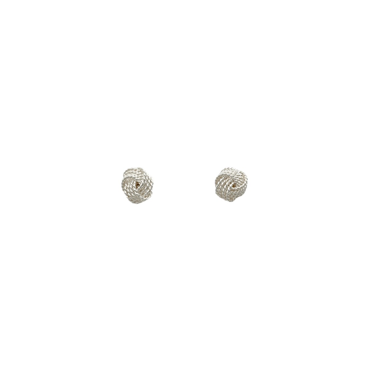 Caravanas Nudo-Plata 925-Sin Piedra-CA3726 - sinpiedra 