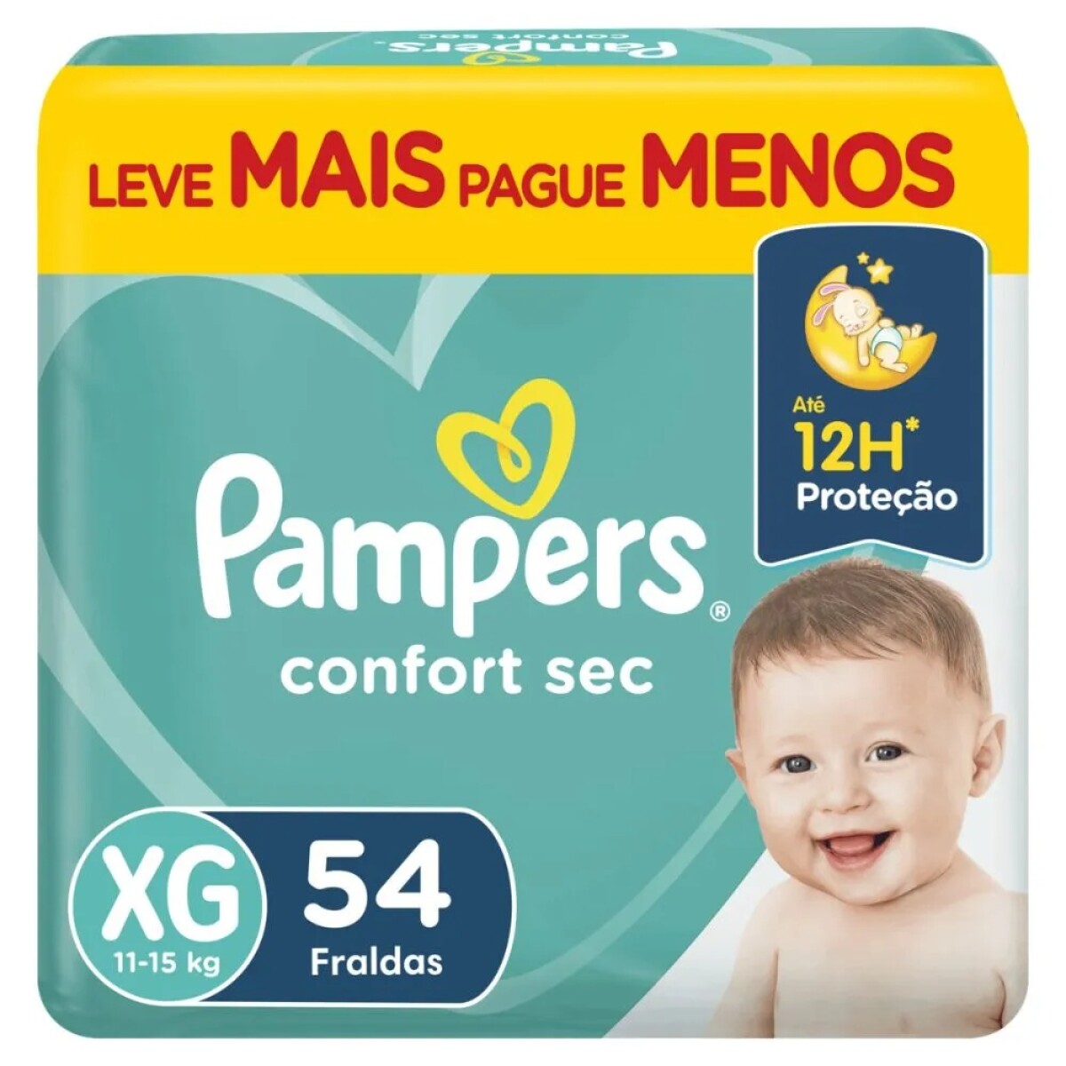 Pampers Confort Sec Forte Bag X-Gde X54 