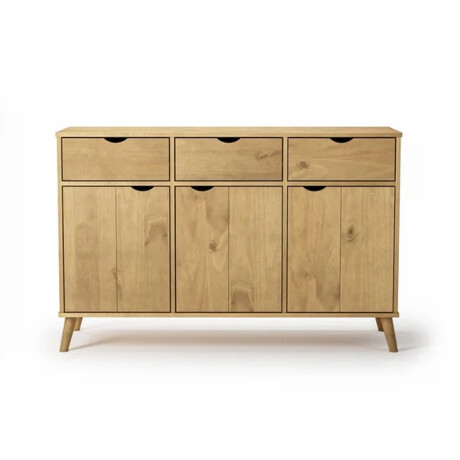 APARADOR BUFFET 3 PUERTAS 3 CAJONES EN MADERA MACIZA MADERA