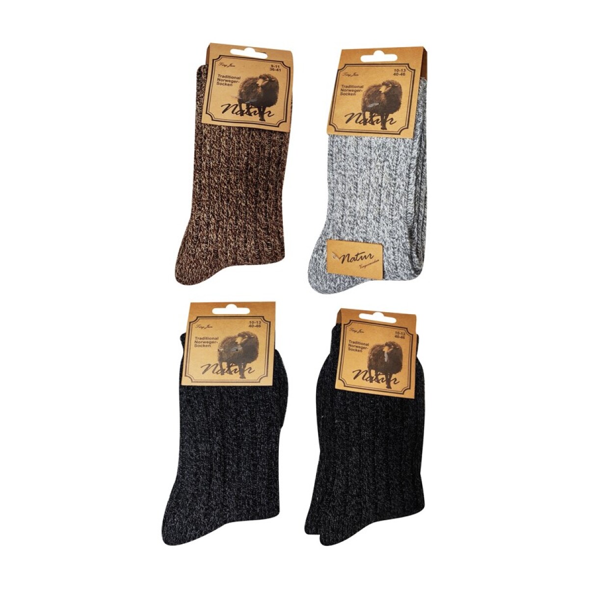 Par de Medias de Hombre Melange HU0289 Varios Colores 