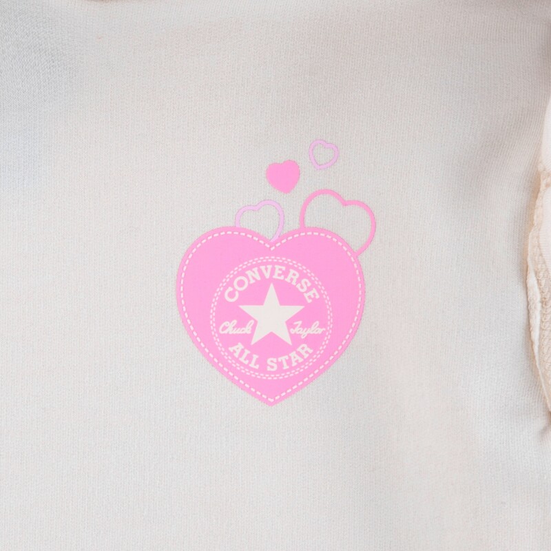 Conjunto Hoodie & Heart Legging de Niña Blanco
