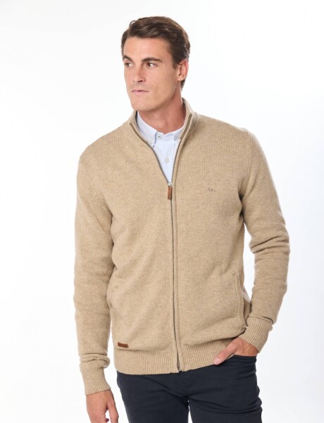 CAMPERA TEJIDA Beige