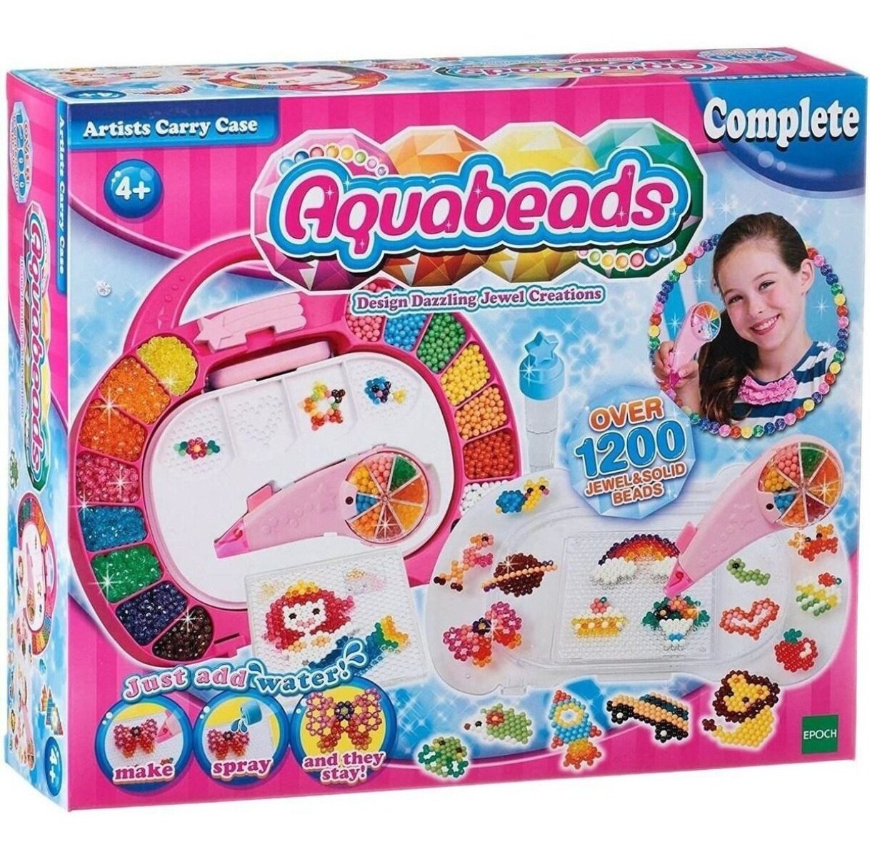 Aquabeads Super Pack 1200 Cuentas + Accesorio Juguete 