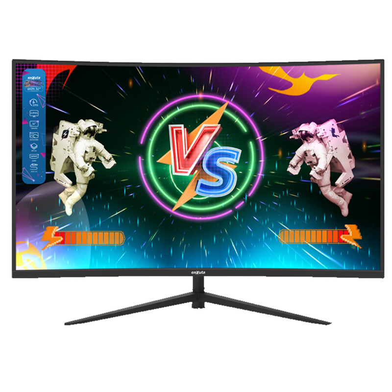 MONITOR GAMER CURVO 32 PULGADAS FULL HD 165HZ ENXUTA NEGRO MONITOR GAMER CURVO 32 PULGADAS FULL HD 165HZ ENXUTA NEGRO