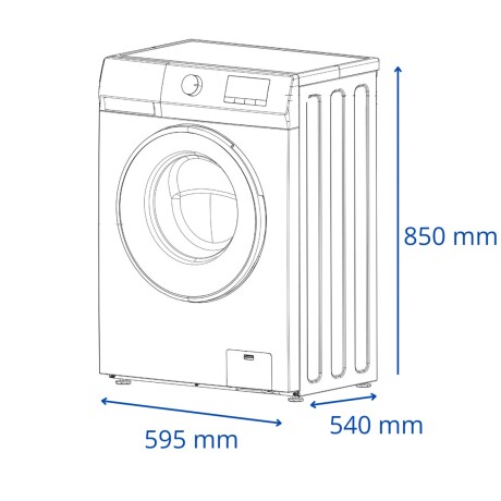 LAVARROPAS JAMES 8-KG BLANCO LR 8140 INV BL