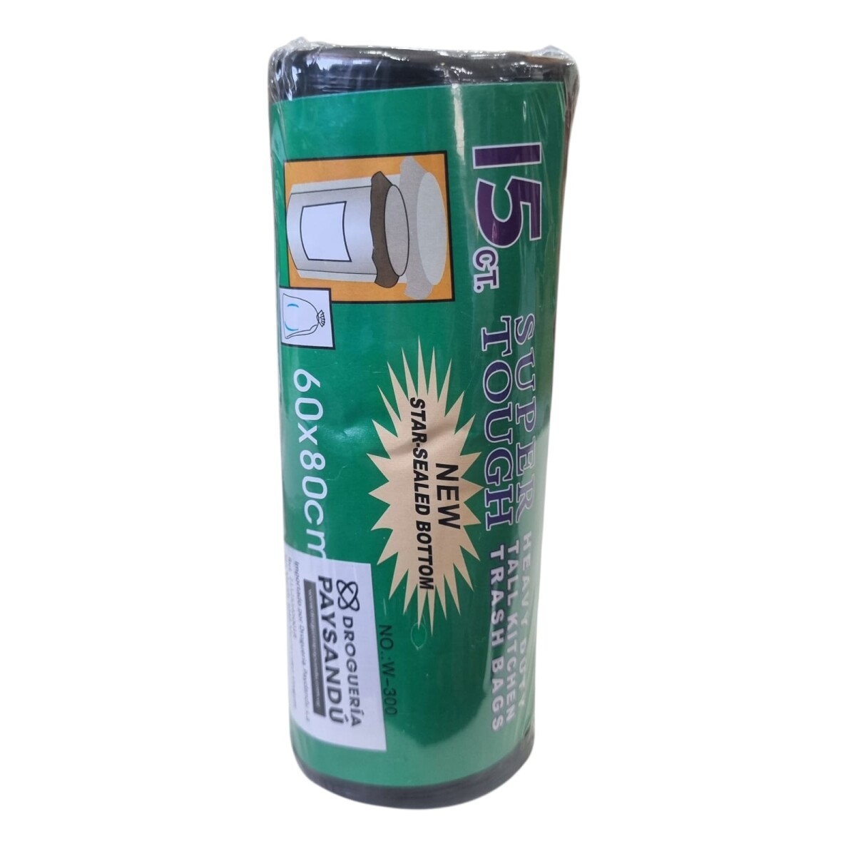 Bolsas de basura 60 x 80 cm x 15 unidades 