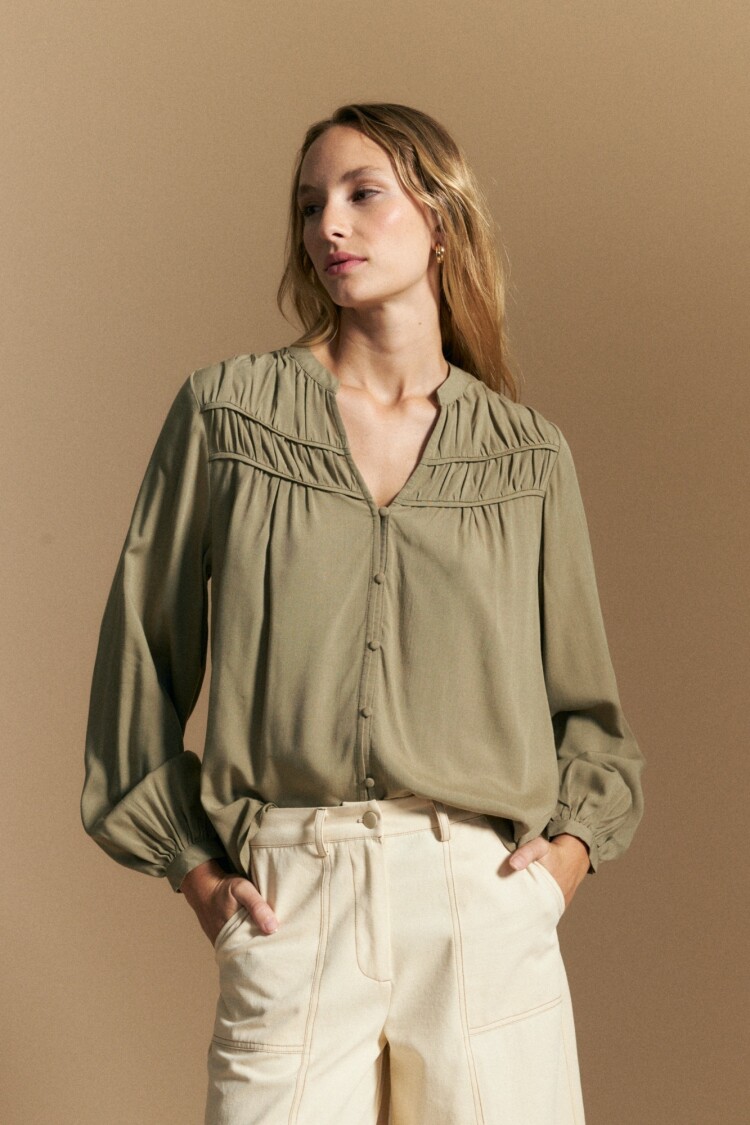 CAMISA LILO Verde Grisáceo