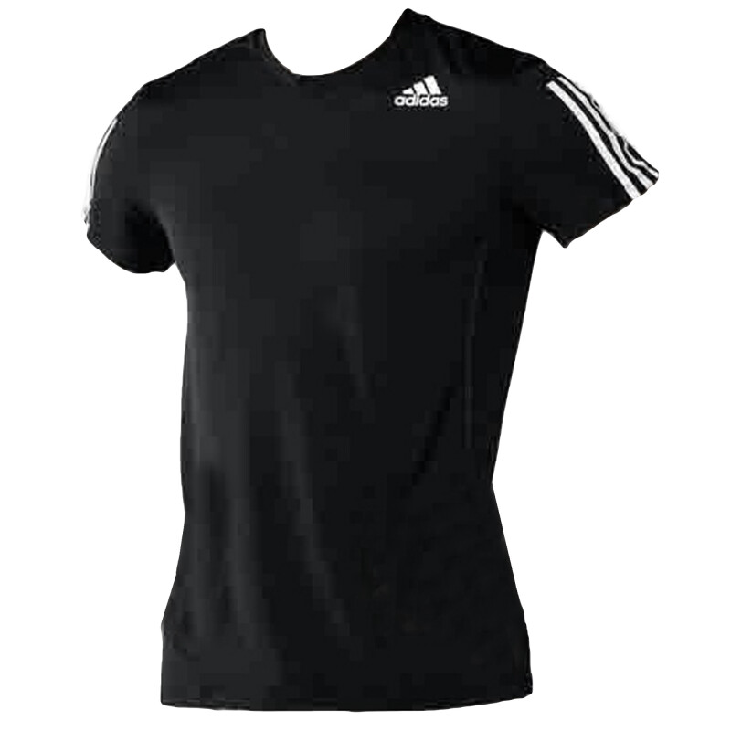 Remera de Hombre Adidas Primeblue Aeroready Slim Negro - Blanco