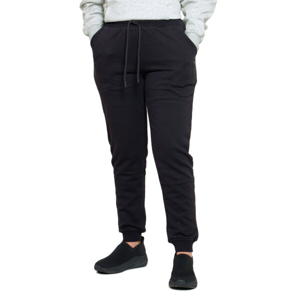 Pantalón Diadora Mujer Con Felpa Negro