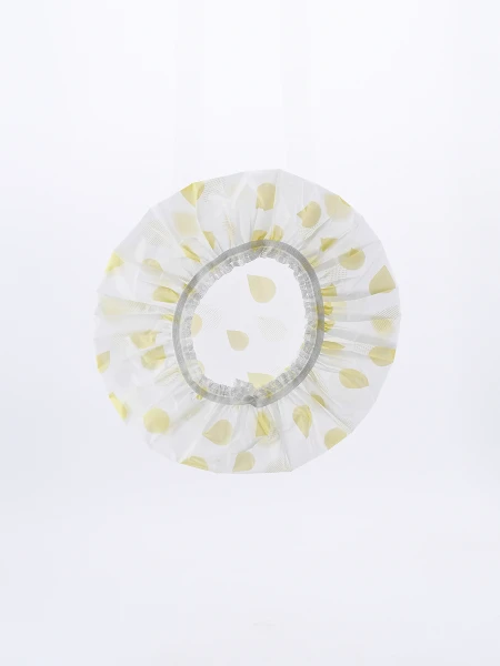 GORRA DE BAÑO ESTAMPADA BLANCO