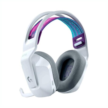 AURICULARES LOGITECH HEADSET G733 GAMING INALAMBRICO Auriculares Gamer Inalámbricos LOGITECH G733 BT 20Hrs - Blanco Con Luz