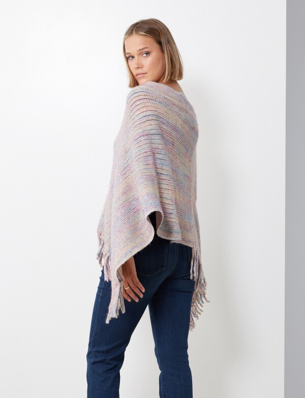 Poncho Brillo LAVANDA/MULTI