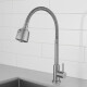 Canilla flexible para mesada de cocina agua fría PLATEADO