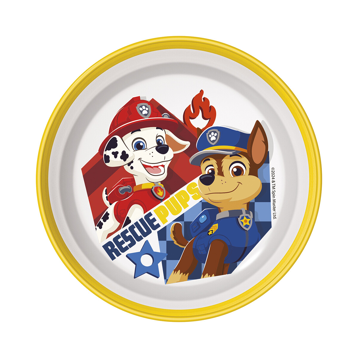 Bowl Bicolor Paw Patrol para Microondas - AMARILLO 