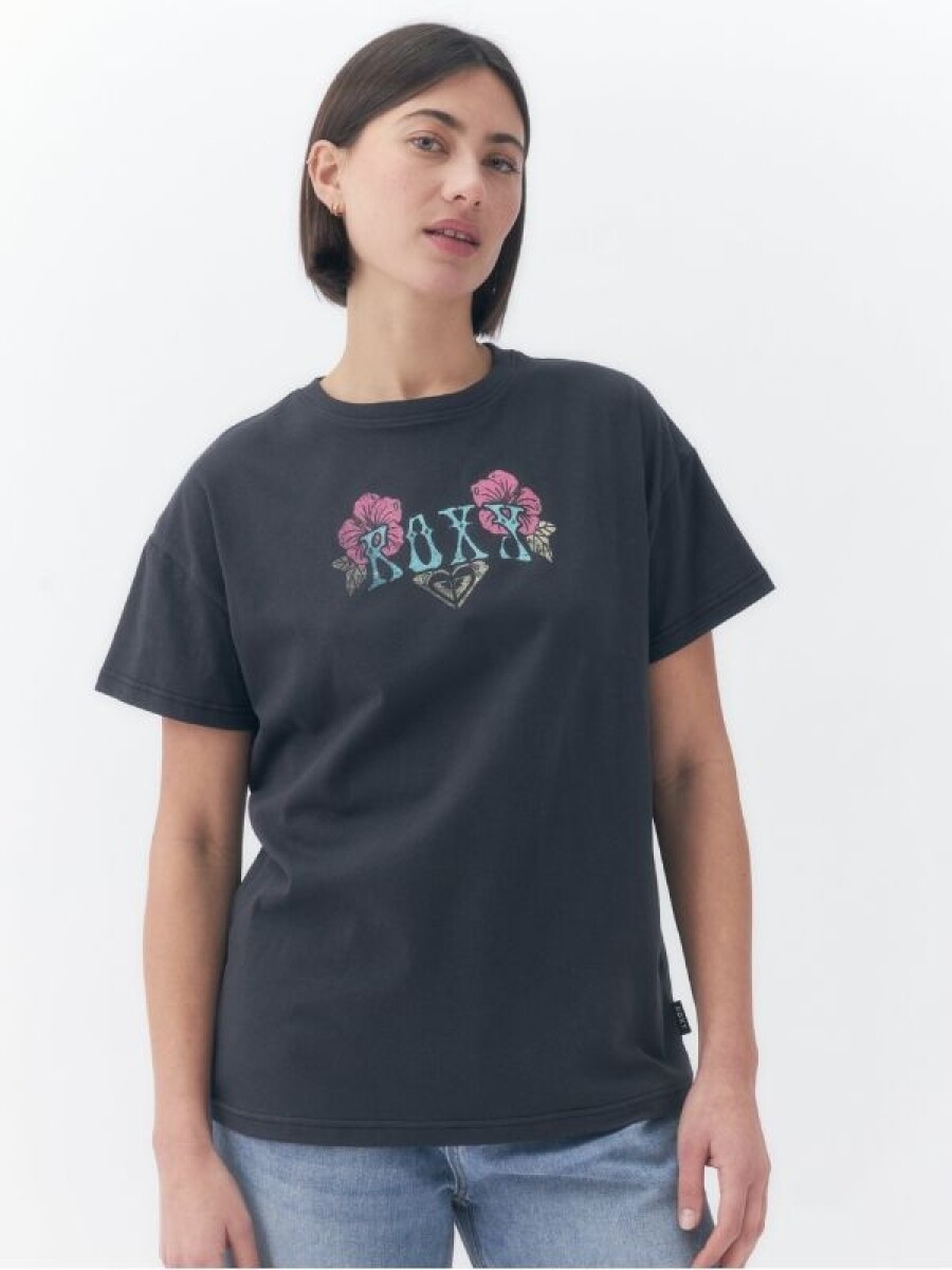 Remera Roxy Oversize - Negro 