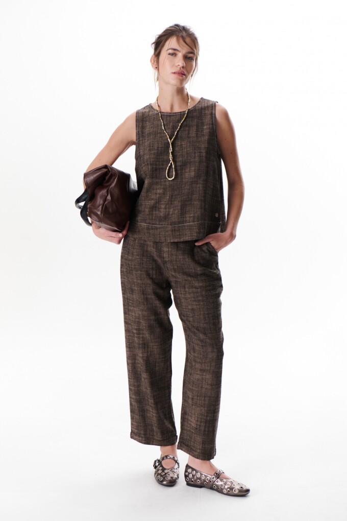 PANTALON MELANIE MARRON