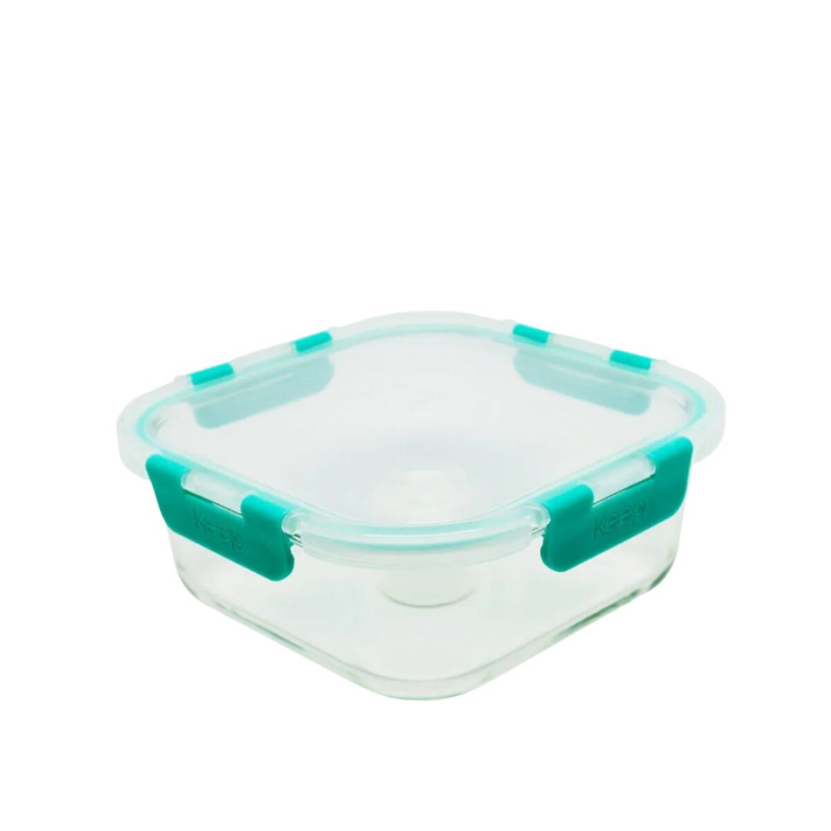HERMETICO CUADRADO 800ML GLASS KEEP Verde