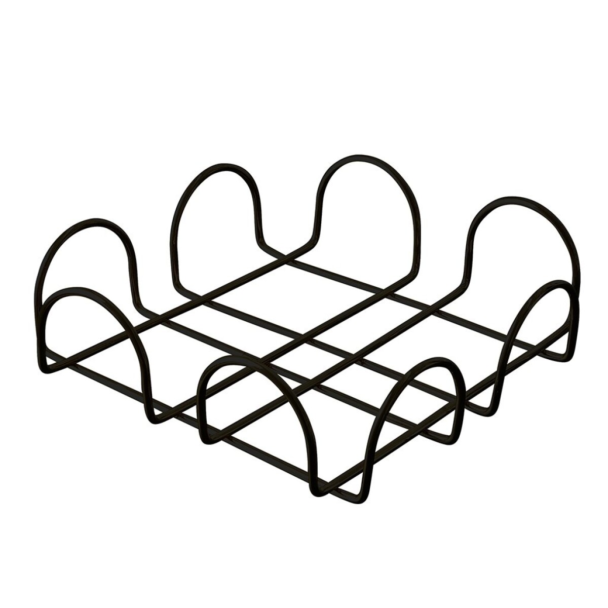 SERVILLETERO C/ONDAS 18.5X18.5X7CM NEGRO 