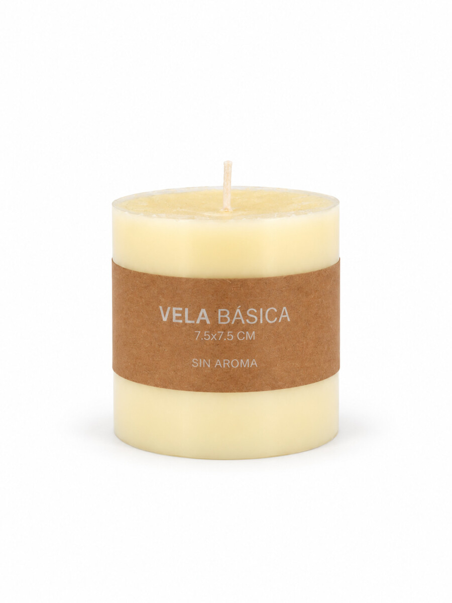 VELA SIN AROMA - BLANCO. 
