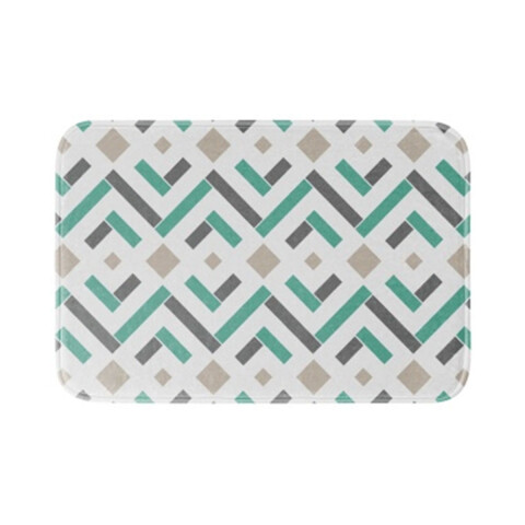 Alfombra Baño con Memoria Home Class 40x60 283 ROMBOS PETROLEO