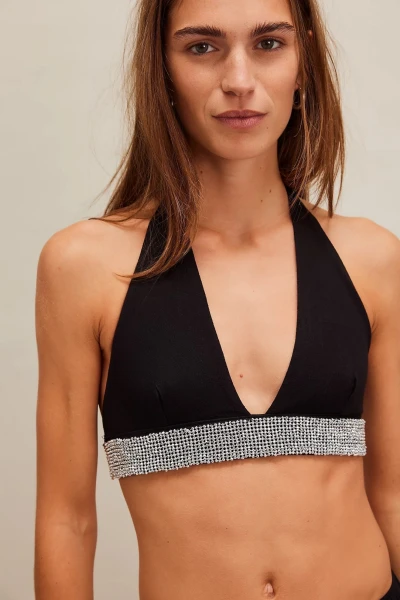 TOP HALTER OF THE MOMENT Negro