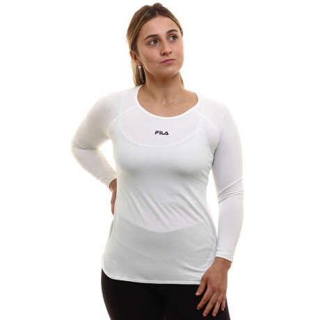 Fila Remera Manga Larga Femenina Bio Blanco Blanco