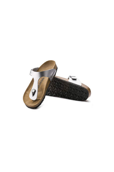 Sandalia Gizeh Birko-flor - Estrecho Plateado