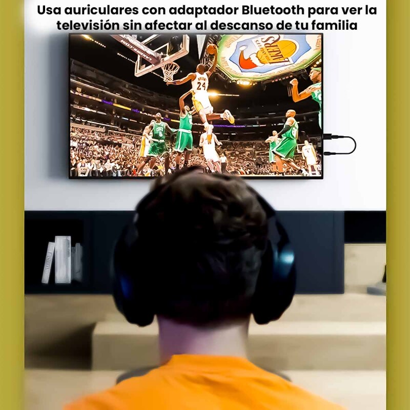 Receptor y Transmisor Bluetooth 5.0 con micrófono para Auriculares TV y Parlantes Receptor y Transmisor Bluetooth 5.0 con micrófono para Auriculares TV y Parlantes