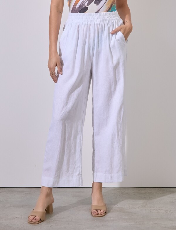 Pantalon Lino BLANCO