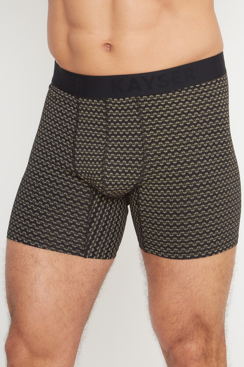 BOXER ALG.LYC. LARGO NEGRO