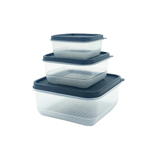 RECIPIENTES RUBBY FRESHLIFE SET X3 GRIS
