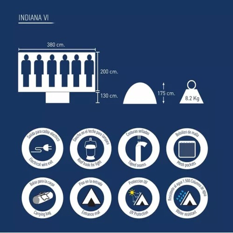 Carpa National Geographic Indiana 6 personas Carpa National Geographic Indiana 6 personas