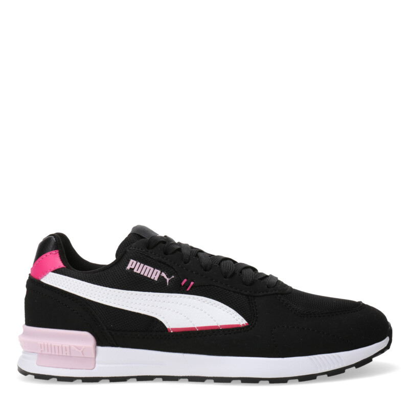 Championes de Mujer Puma Graviton Negro - Blanco - Fucsia