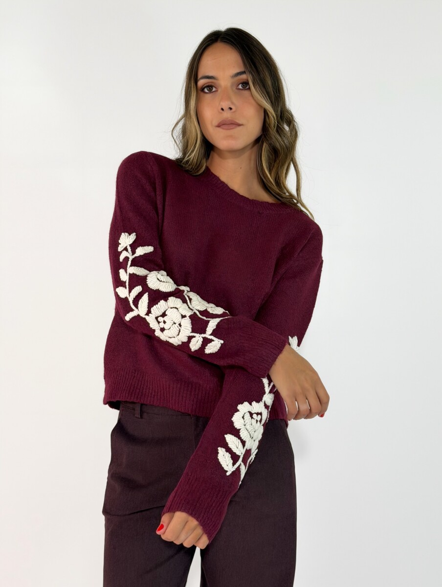 SWEATER TANAMI - BORDO 