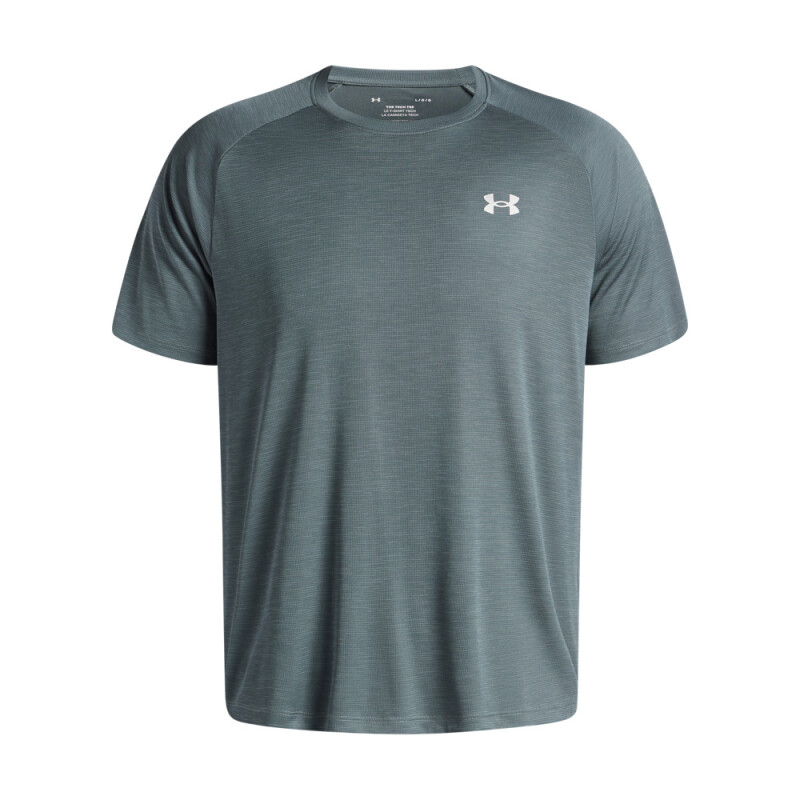 UA Tech Textured SS-RED BLU-587