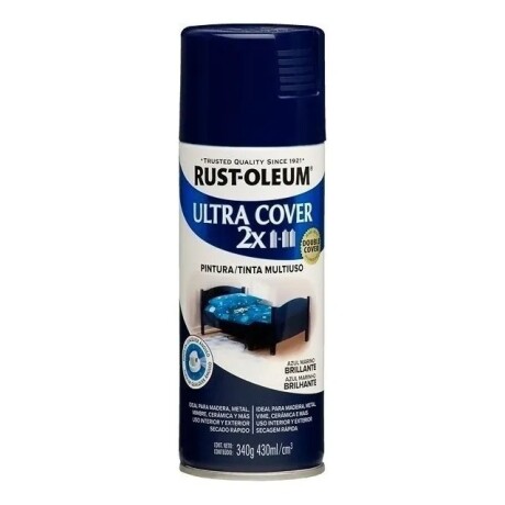 Pintura en Aerosol Azul Marino Rust-Oleum Ultra Cover 2X Doble cubrimiento Pintura en Aerosol Azul Marino Rust-Oleum Ultra Cover 2X Doble cubrimiento