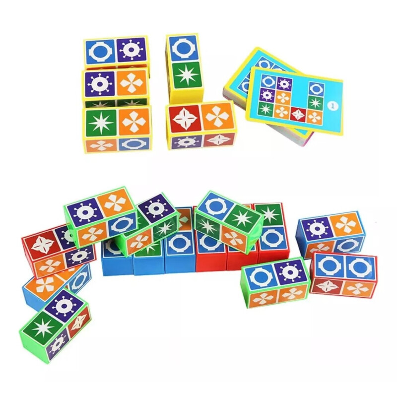 Juego Cartas Bloques 3d Juego Cartas Bloques 3d