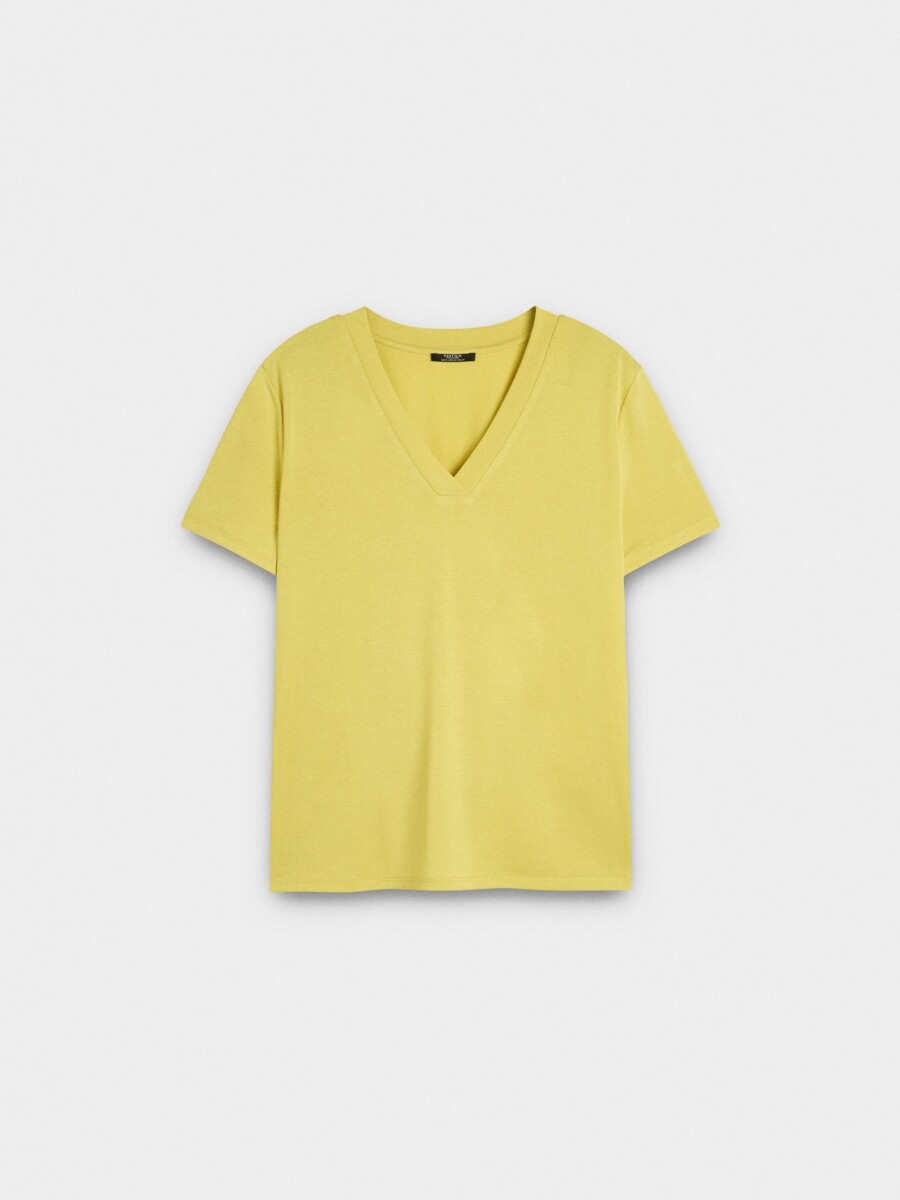 Camiseta Básica Cuello Pico lima