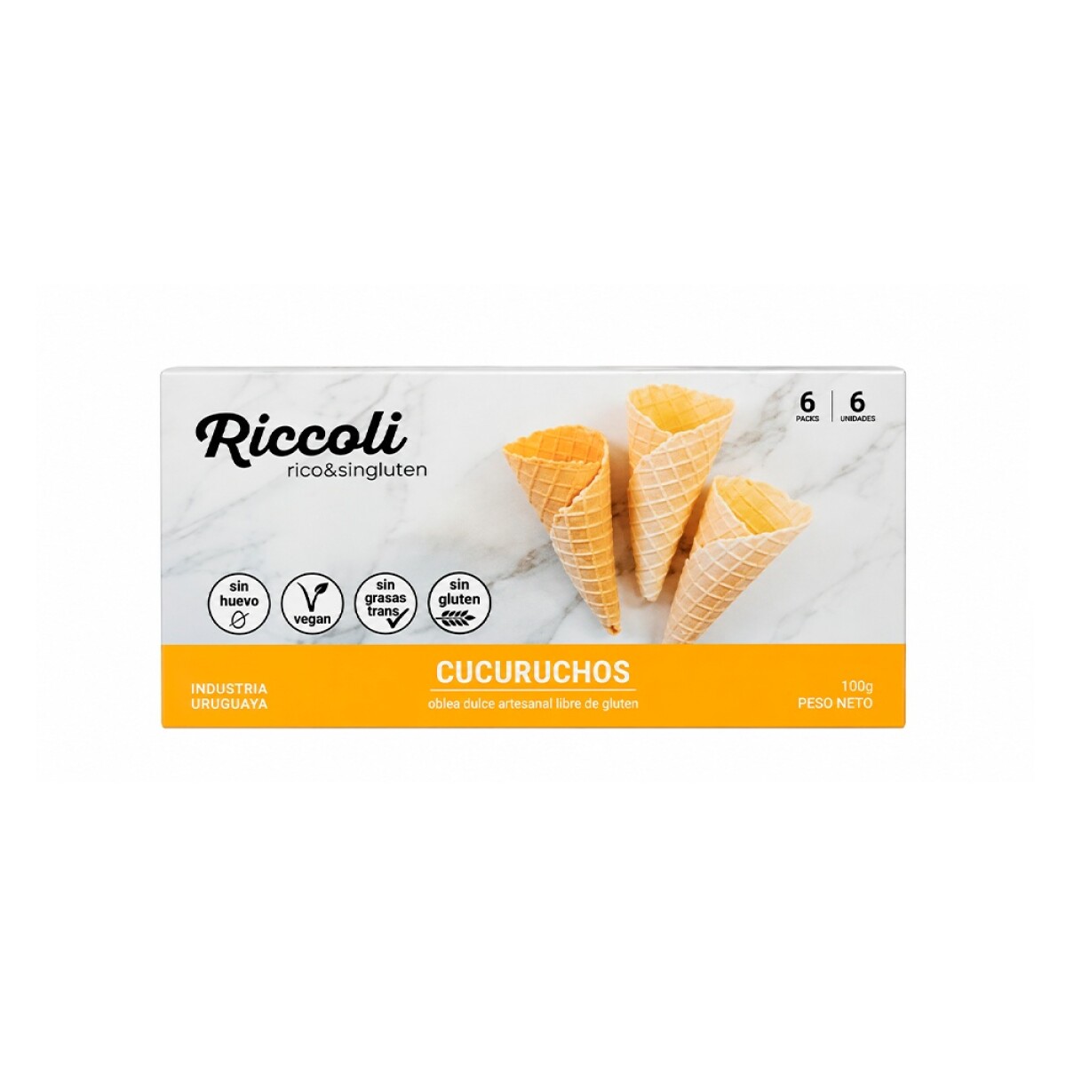 Cucuruchos s/gluten Riccoli 