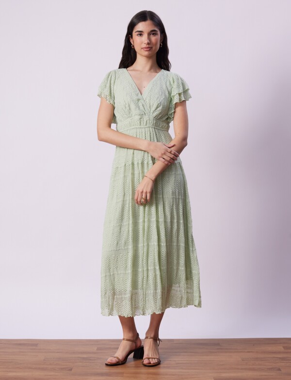 Vestido Calado VERDE AGUA