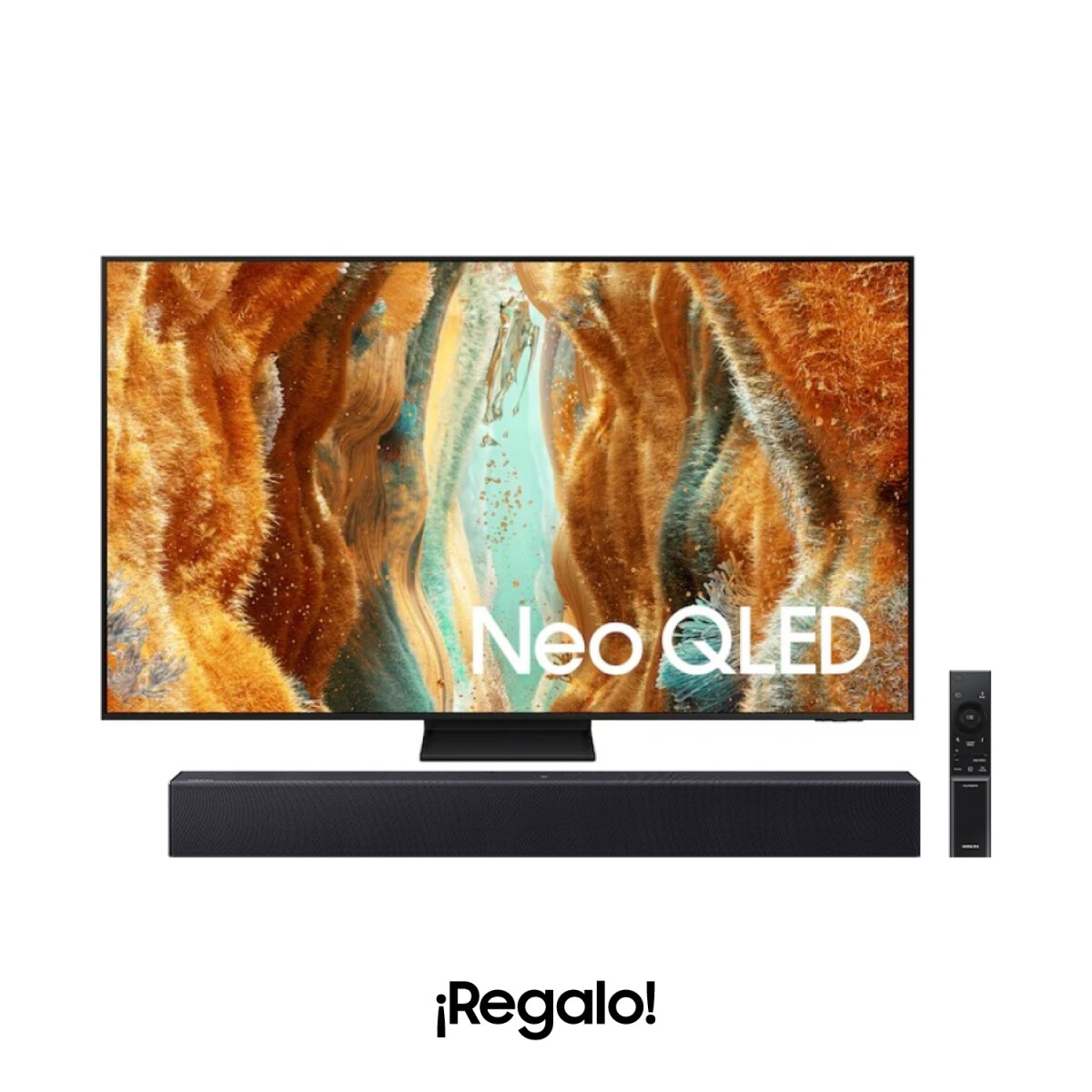 Smart TV Samsung 85" Neo QLED QN70F 4K Vision AI (2025) + Barra de Sonido Q HW-Q600F de Regalo 