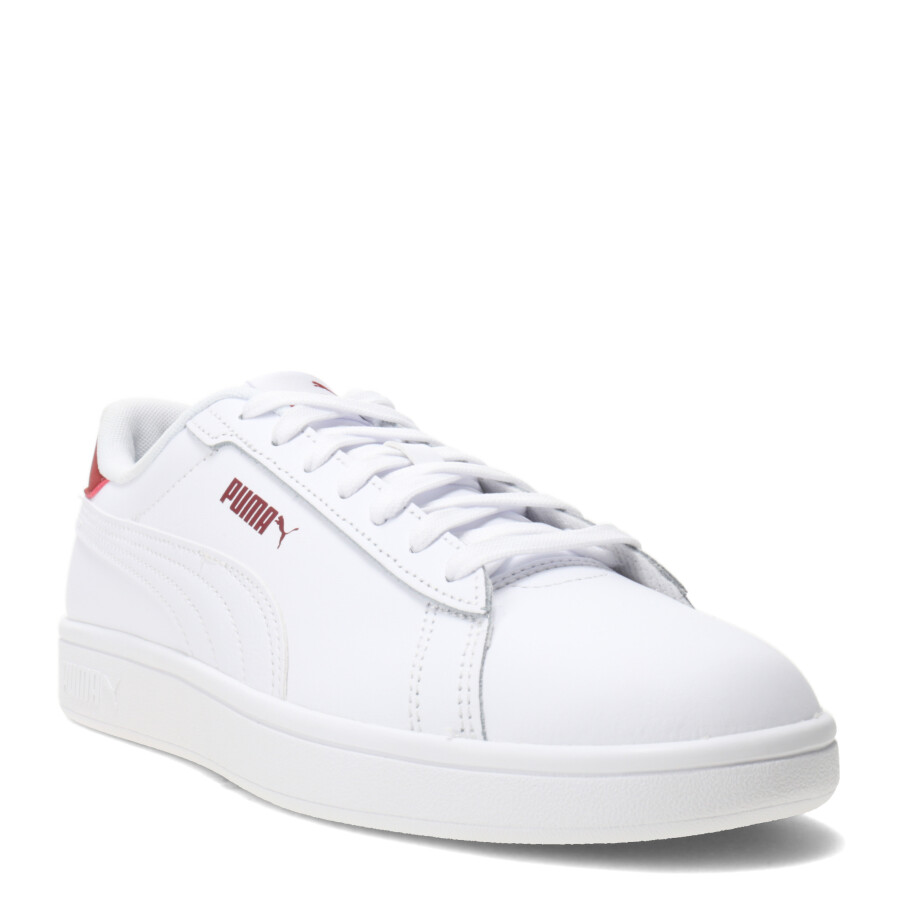 Championes de Hombre Puma Smash 3.0 L Blanco - Rojo