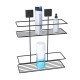 Soporte doble para shampoo NEGRO