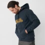 Fjällräven Logo Hoodie - Hombre Palm Green