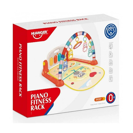 Gimnasio Alfombra de Juegos con Piano Musical Bebé Huanger - Naranja Gimnasio Alfombra de Juegos con Piano Musical Bebé Huanger - Naranja