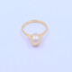 Anillo oro 18k con perla de cultivo 8 mm. Anillo oro 18k con perla de cultivo 8 mm.