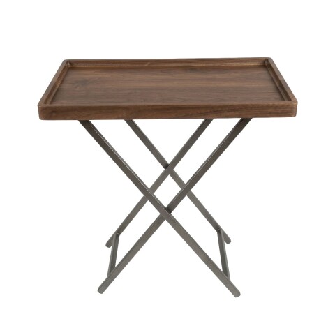 MESA AUXILIAR MARRON 60X30X59CM Unica