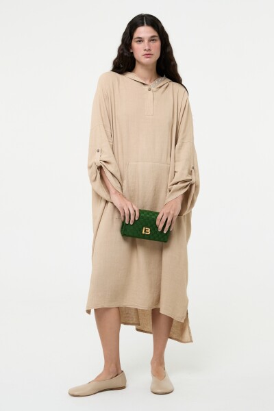 VESTIDO HOODIE Beige