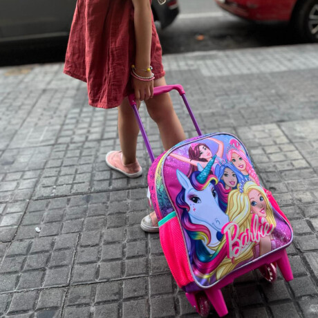 Mochila con carro Barbie 14" Mochila con carro Barbie 14"