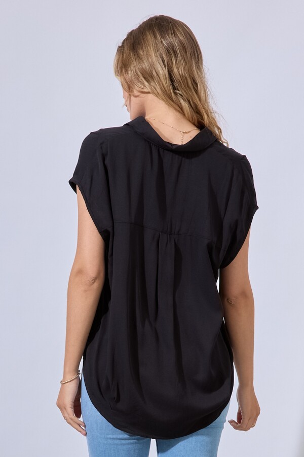 Blusa Escote V NEGRO